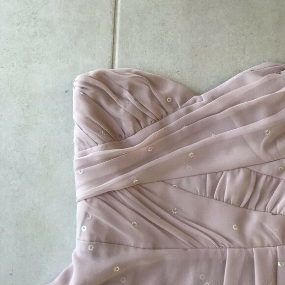 Express Metallic Print Strapless Mini Dress FLAW - Picture 5 of 12